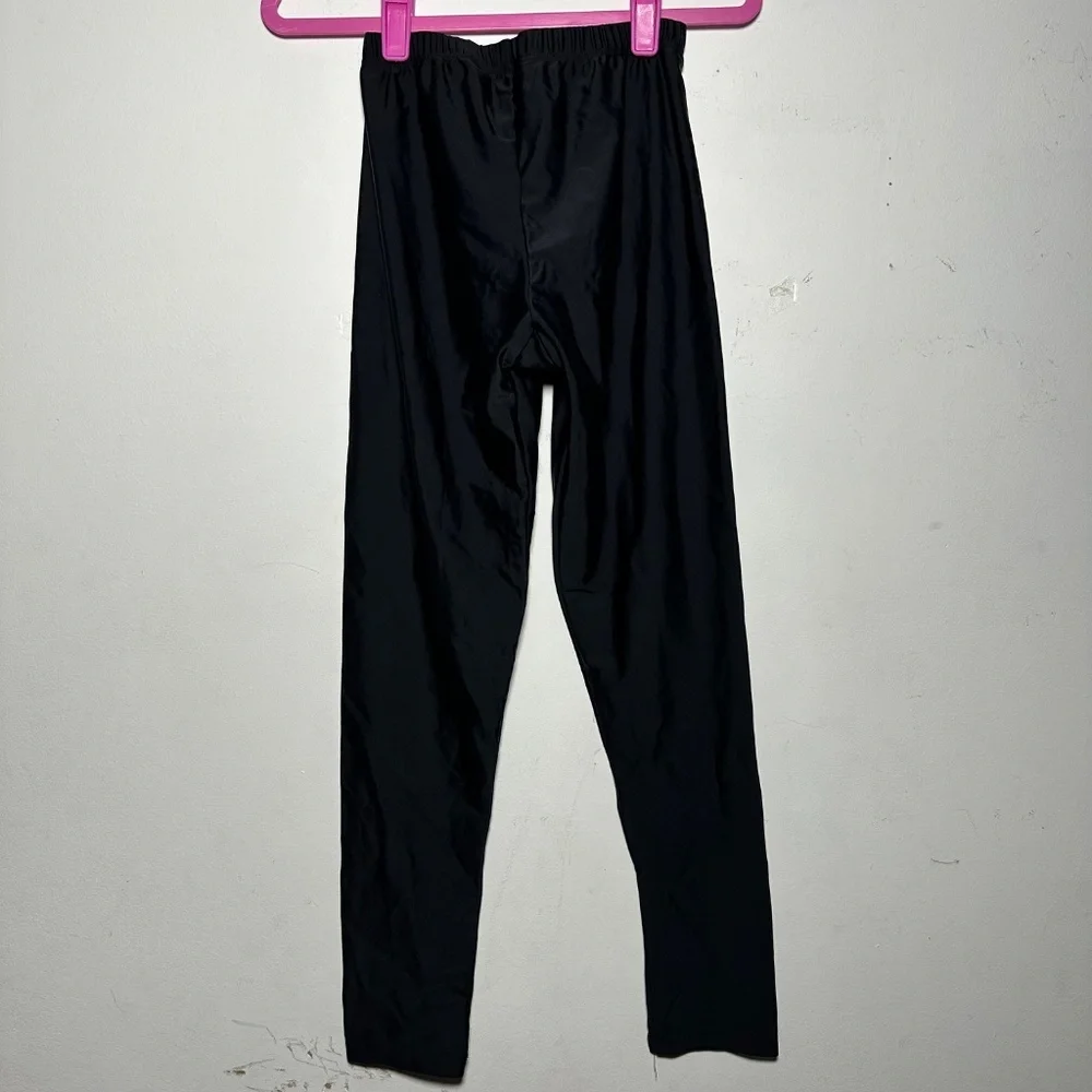 Theatricals Kids MC Black Dance Athletic Leggings Pants Youth Size MC